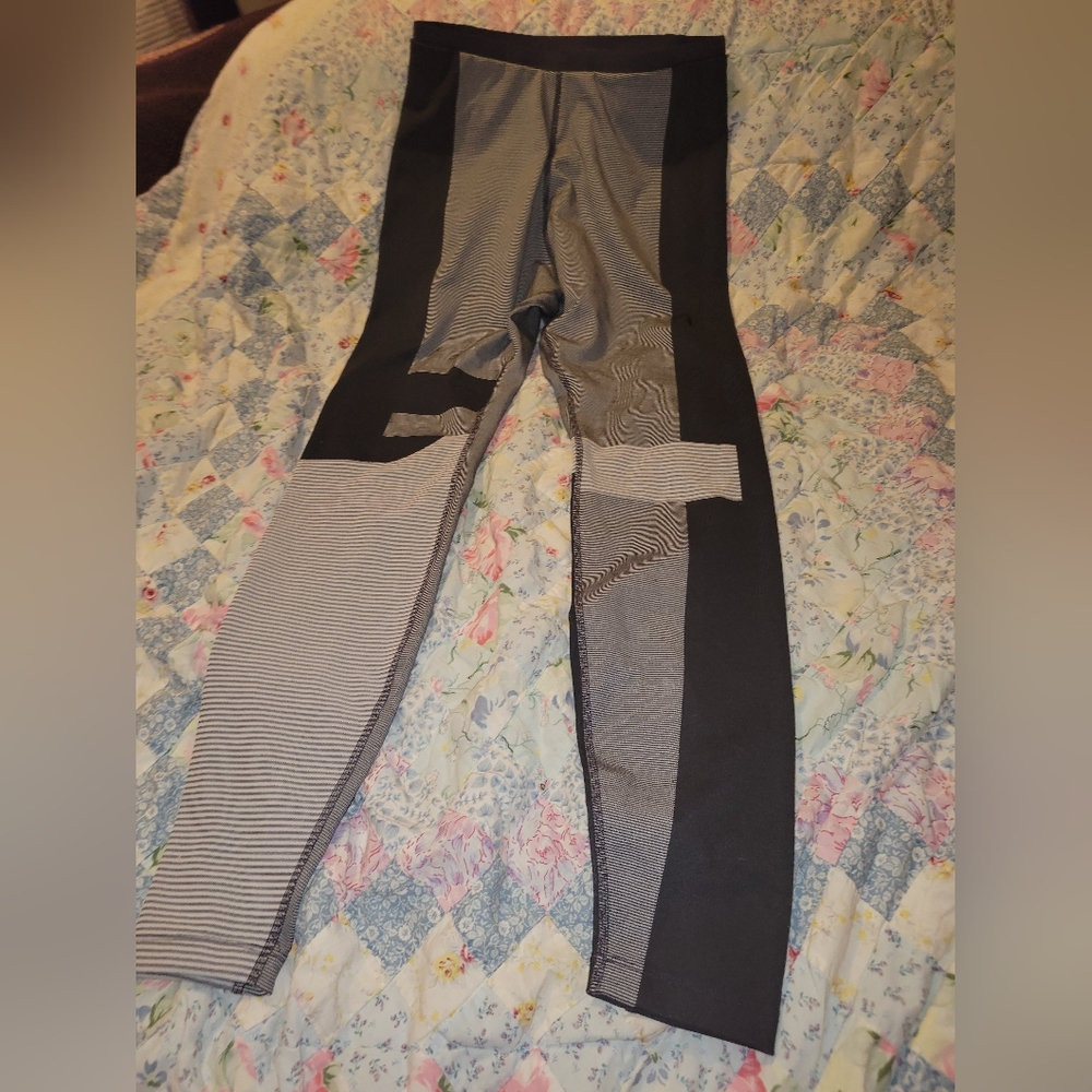 Nike Black and Gray Leggings